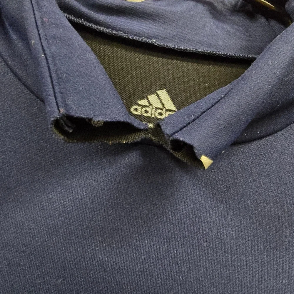 Adidas Climawarm Mens XL Navy Blue Mock Neck Long Sleeve Training Shirt 0420